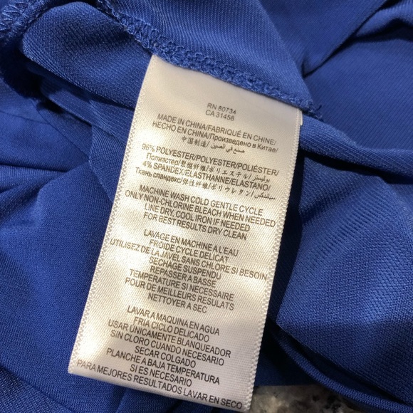 BCBG Generation Blue Strappy Dress with pockets - Picture 6 of 7